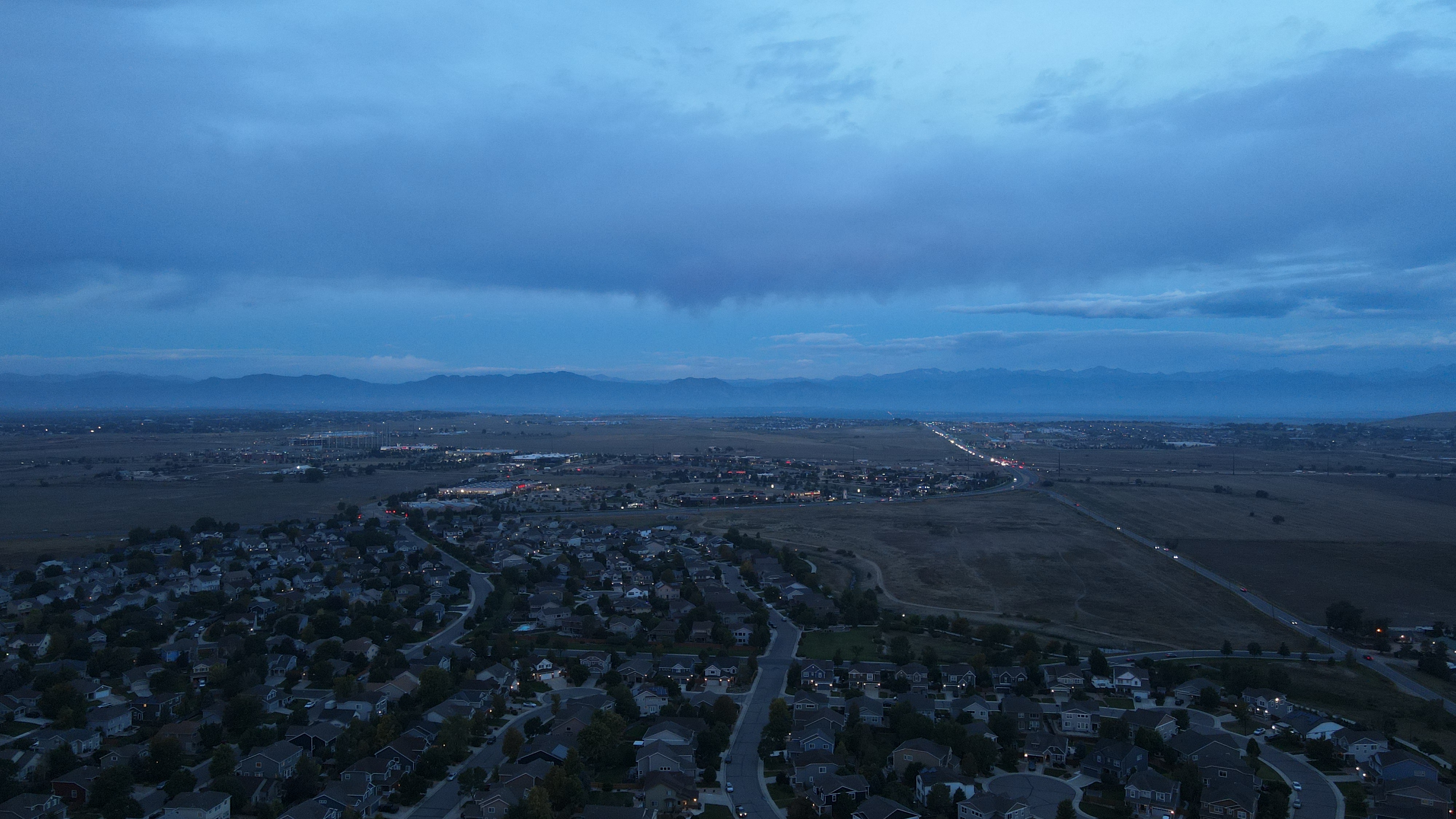 Cloudy Colorado morning before the sun